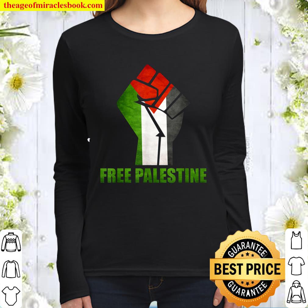 Free Palestine support Palestine and Arab Women Long Sleeved