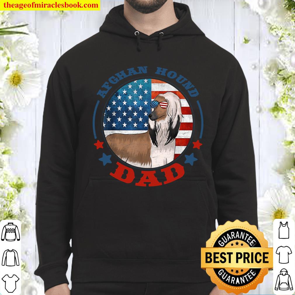 Funny Afghan Hound Dog Dad Patriotic USA shirt, hoodie, tank top, sweater