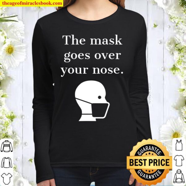 Funny Face Mask Goes Over Your Nose Women Long Sleeved
