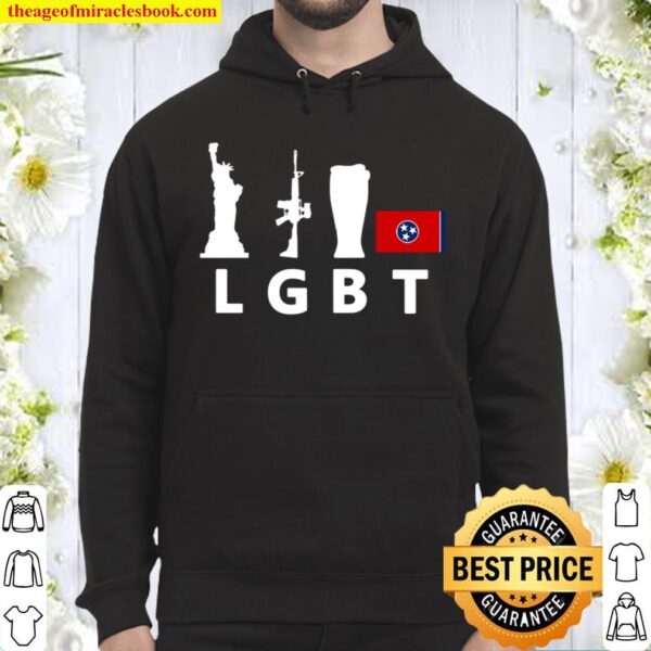 Funny Lgbt Liberty Guns Beer Tennessee Flag Hoodie