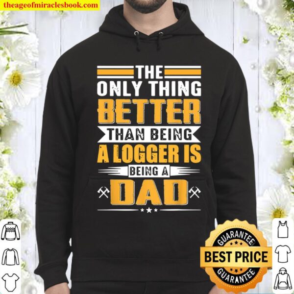 Funny Logger Dad Lumberjack Chainsaw Arborist Trees Hoodie