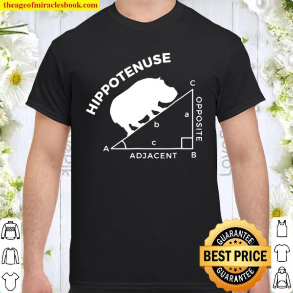 Funny Math Shirt, Hippotenuse Animal Hippo Shirt