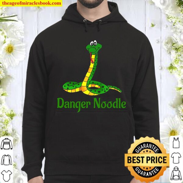 Funny Snake Herpetology Herpetologist Danger Noodle Pullover Hoodie