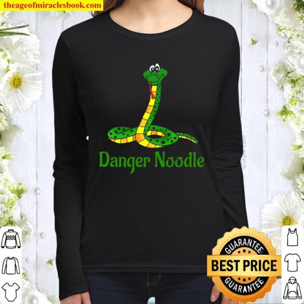 Funny Snake Herpetology Herpetologist Danger Noodle Pullover Women Long Sleeved