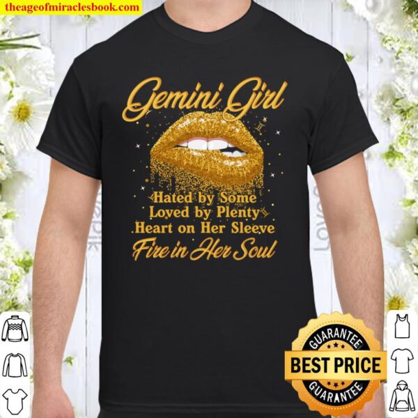 Gemini Girl Fire in her Soul! Horoscope Zodiac Shirt