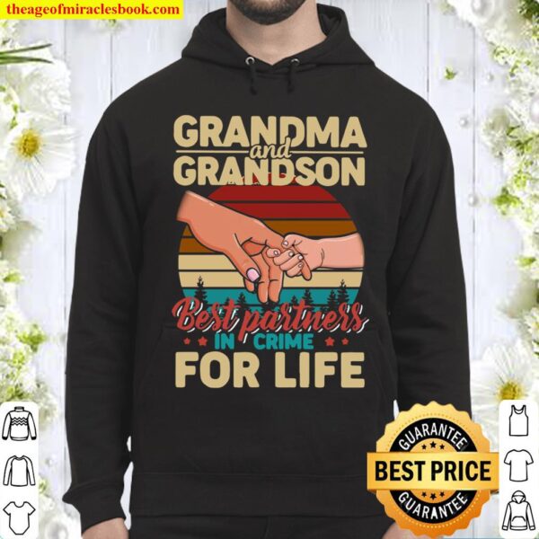 Grandma And Grandson Best Partners In Crime For Life Vintage Hoodie