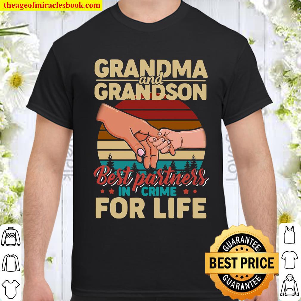 Grandma And Grandson Best Partners In Crime For Life Vintage shirt, hoodie, tank top, sweater