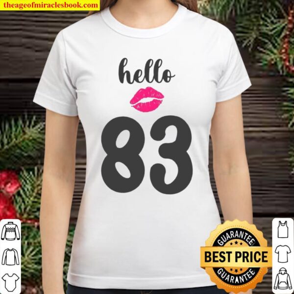 Hello 83 Lips Kiss Classic Women T-Shirt
