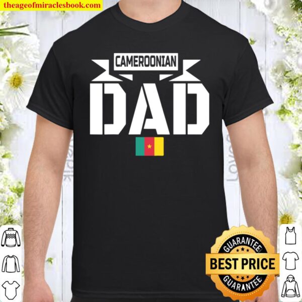 Herren Cameroonian Dad Father’s Day Cameroon Flag Shirt
