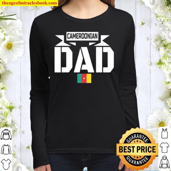 Herren Cameroonian Dad Father’s Day Cameroon Flag Women Long Sleeved