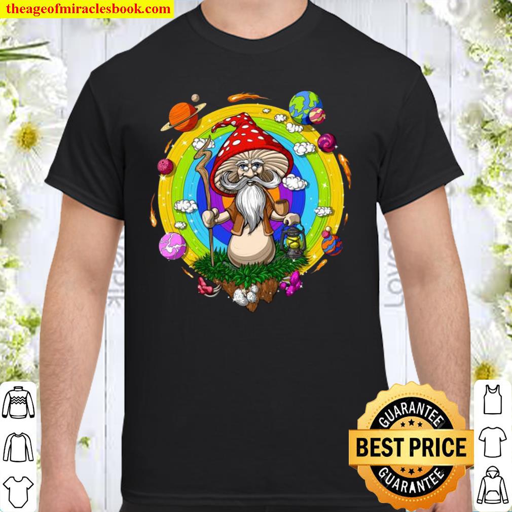 Hippie Mushroom Wizard Fantasy Fungi Psychedelic Festival Shirt