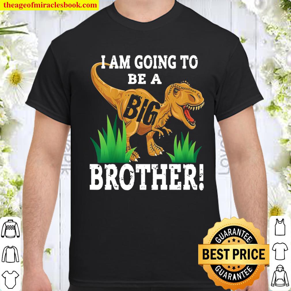 I Am Going To Be A Big Brother Dino shirt, hoodie, tank top, sweater
