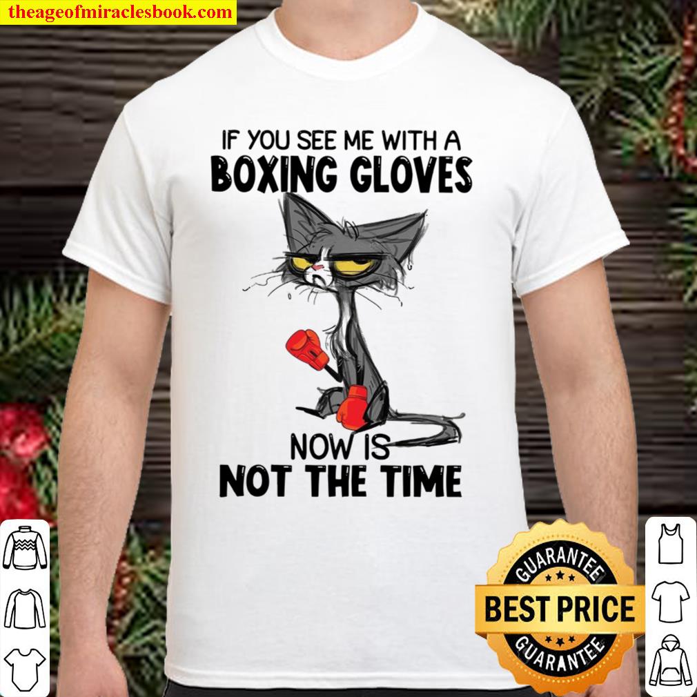 If You See Me With A Boxing Gloves Now Is Not The Time 2021 Shirt, Hoodie, Long Sleeved, SweatShirt