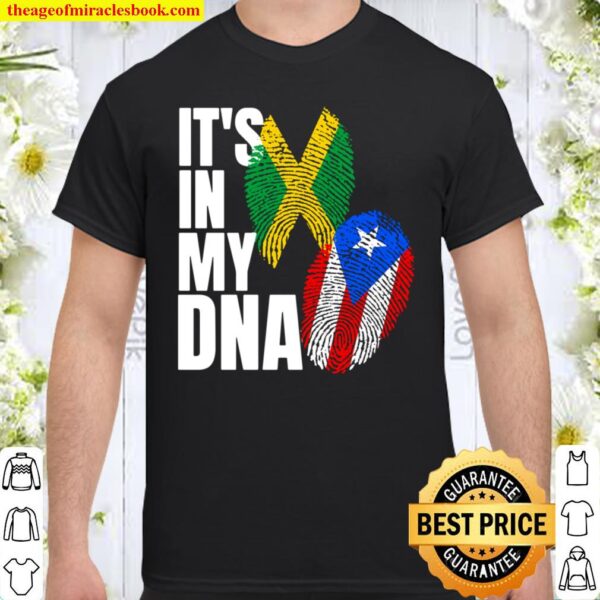 Jamaican Plus Puerto Rican Flag DNA Heritage Shirt