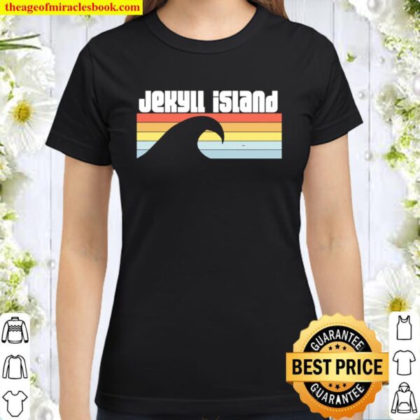 Jekyll Island Georgia Retro Beach Lover GA Vacation Classic Women T-Shirt