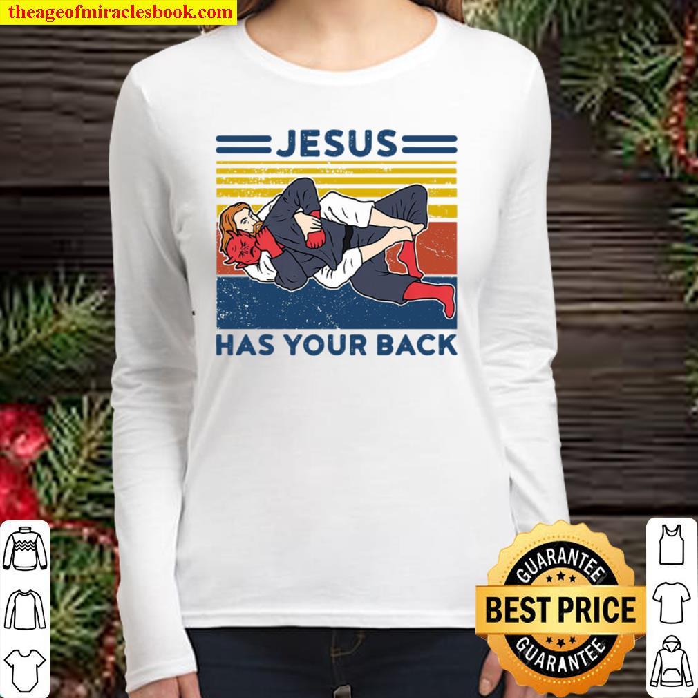 Jesus Has Your Back Women Long Sleeved