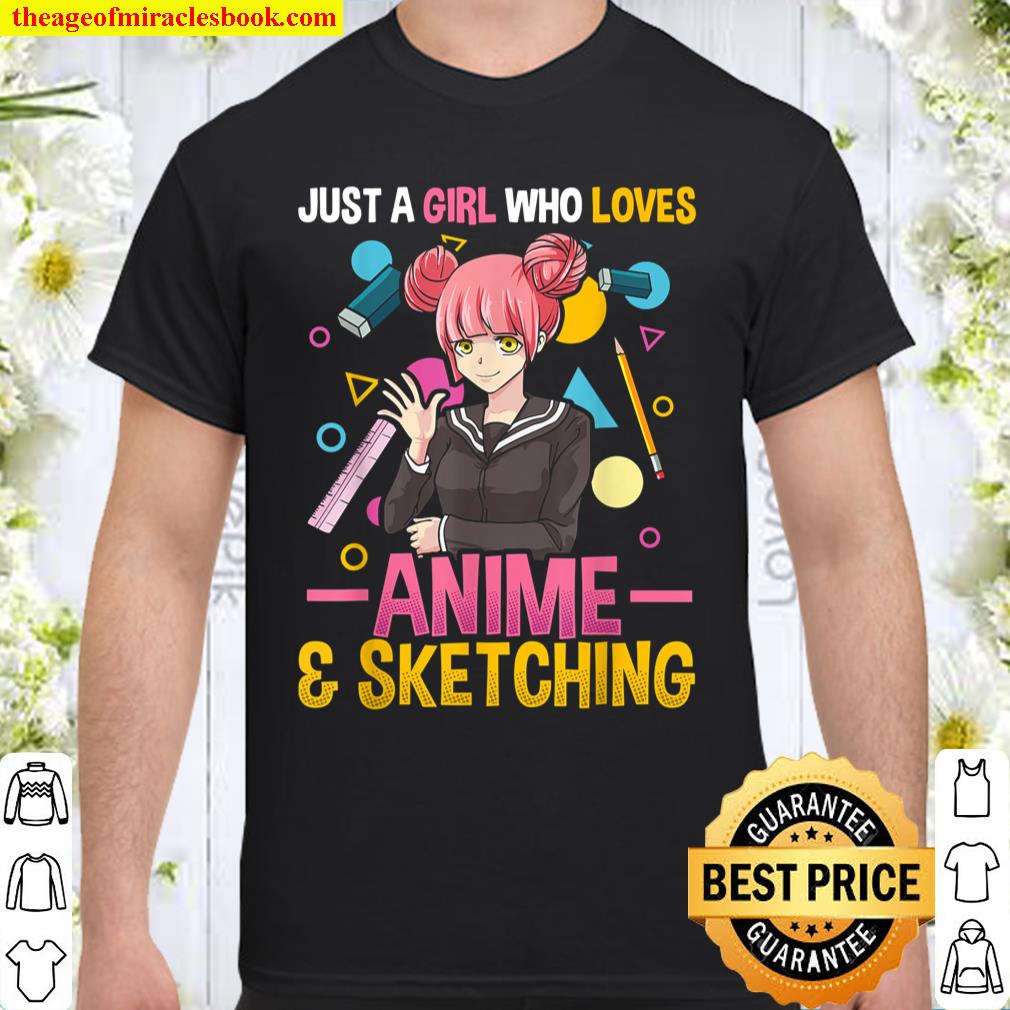 Anime Shirt For Girls Just A Girl Who Loves Anime Langarmshirt