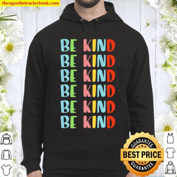 Kids CUTE AND COLORFUL BE KIND KINDNESS MATTERS AWARENESS BOYS Hoodie
