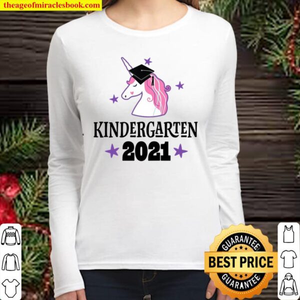 Kids Kindergarten Class Of 2021 Graduation Gift Women Long Sleeved