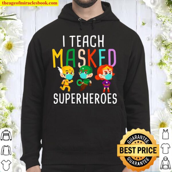 Kindergarten Teacher Shirt Masked Superheroes Teacher Gift Hoodie
