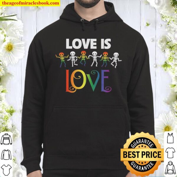 LGBT Skull Love is love Hoodie