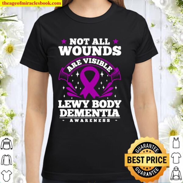 Ldb Survivor Dementia With Lewy Bodies Awareness Ribbon Classic Women T-Shirt