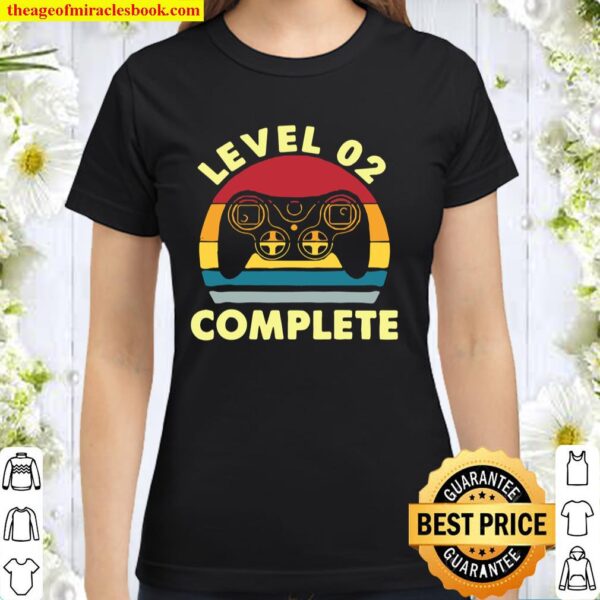 Level 2 Complete Vintage Celebrate 2Nd Wedding Classic Women T-Shirt