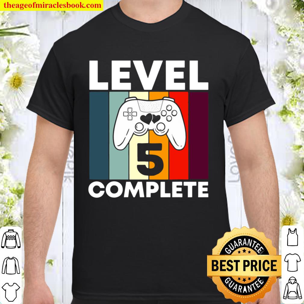 Level 5 Complete 5Th Years Wedding Anniversary Gift For Him 2021 Shirt, Hoodie, Long Sleeved, SweatShirt