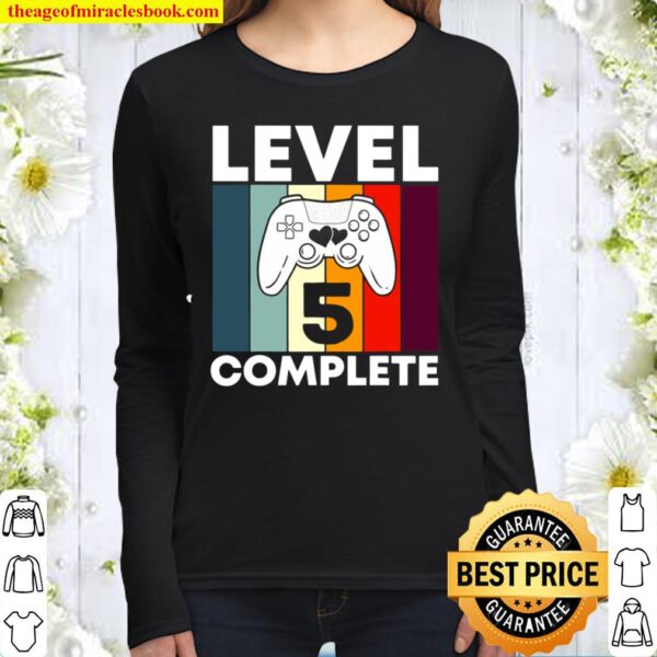 Level 5 Complete 5Th Years Wedding Anniversary Gift For Him Women Long Sleeved