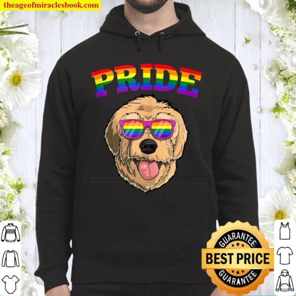 Lgbt Goldendoodle Dog Gay Pride Rainbow Lgbtq Cute Hund Cute Hoodie