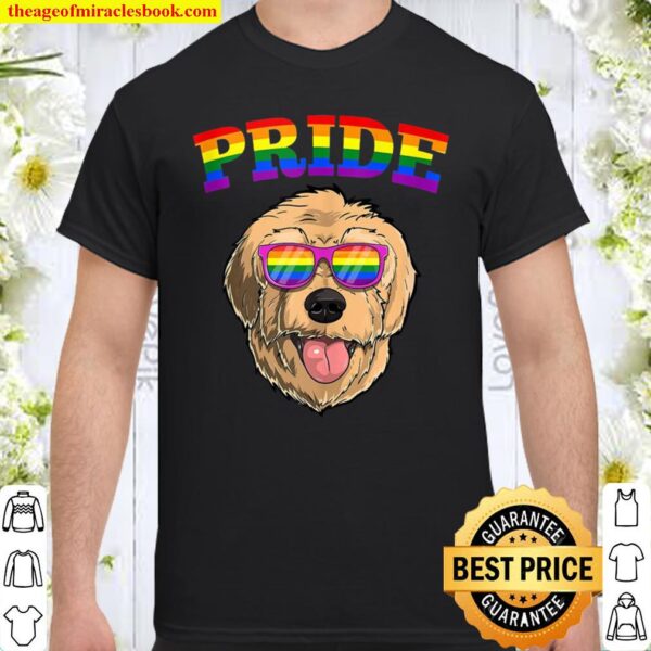 Lgbt Goldendoodle Dog Gay Pride Rainbow Lgbtq Cute Hund Cute Shirt