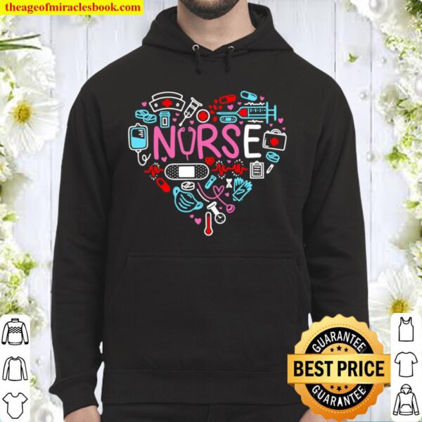 Love Nurse Shirt, Nurse T-Shirt, Nurse Tees, Cute Nurse Shirts, Nurse Hoodie