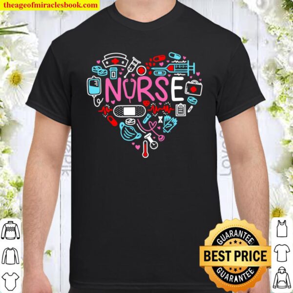 Love Nurse Shirt, Nurse T-Shirt, Nurse Tees, Cute Nurse Shirts, Nurse Shirt