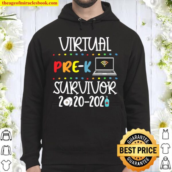 Mb35 Last Day Of School Virtual Pre-K Survivor 2020-2021 Hoodie