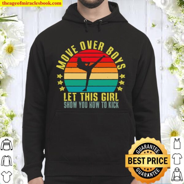 Move Over Boys Let This Girl Show You How to Kick Retro Hoodie