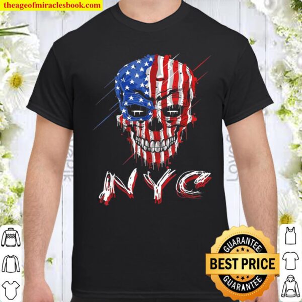 New York City Skull Nyc America New York Shirt