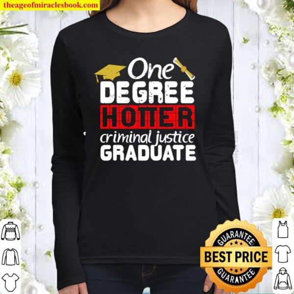 One Degree Criminal Justice Gift For Future Policeman Women Long Sleeved