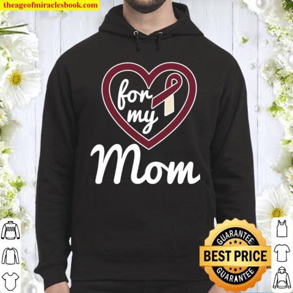 Oral Cancer Shirts For Mom Awareness Ribbon Hoodie