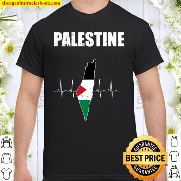 Palestine Flag Palestinian Country Map Gift Shirt