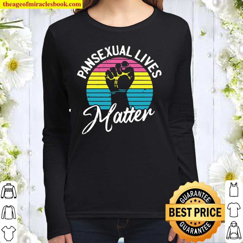 Pansexual Lives Matter LGBTQ Pride Flag Proud Ally Women Long Sleeved