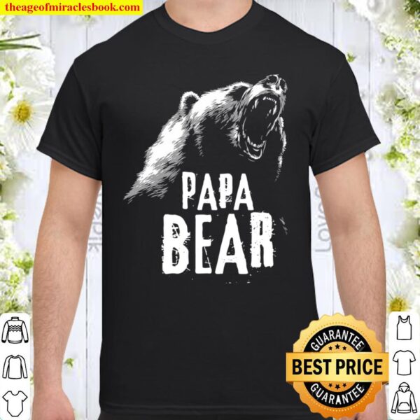 Papa Bear Best Dad Tshirt Fathers Day Father Pop Gift Shirt