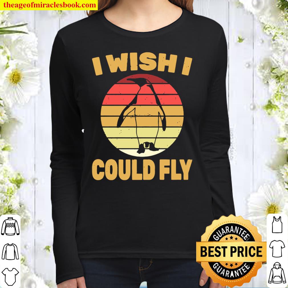 Penguin - Wish I Could Fly Veterinarian Zoo Animal Vintage shirt