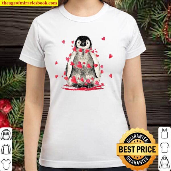 Penguin Love Classic Women T-Shirt