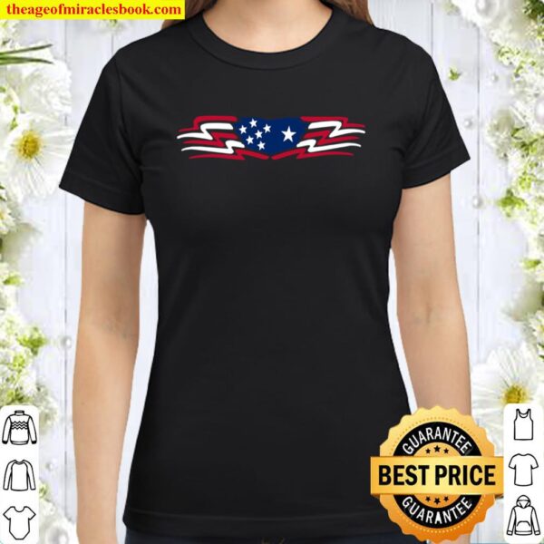Puerto Rico National Flag US American Boricua Classic Women T-Shirt