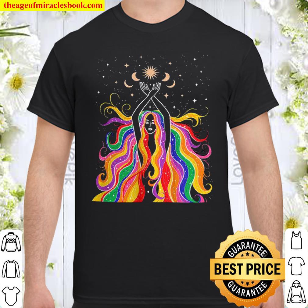 Rainbow Goddess Women’s Flowy Racerback Tank shirt
