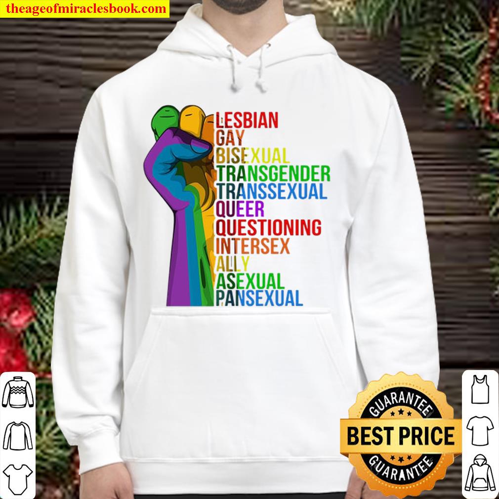 Rainbow Hand Fist Shirt, LGBT Quote, Bisexual Shirt, LGBT Rights, LGBT Flag  Pride, Lesbian new Shirt, Hoodie, Long Sleeved, SweatShirt