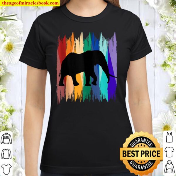 Retro Wildlife Animal Zoo Keeper Gift Safari Africa Elephant Classic Women T-Shirt