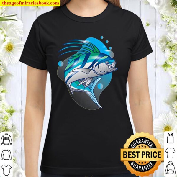 Roosterfish Tee Shirt – Lucky Fishing Classic Women T-Shirt