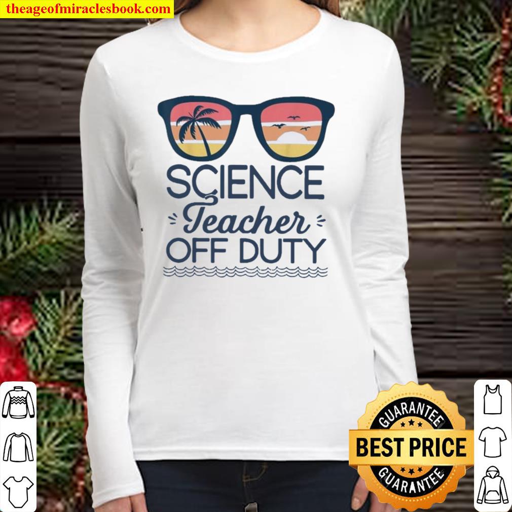 Science Teacher Off Duty Sunglasses Beach Sunset Women Long Sleeved
