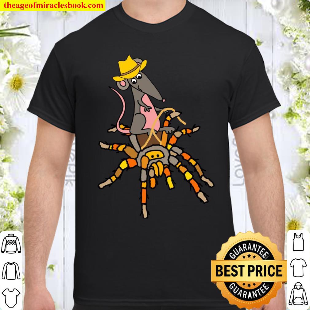 Smileteesfunny Cowboy Rat on Tarantula Spider Cartoon shirt, hoodie, tank top, sweater